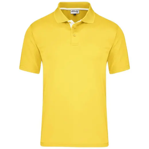 Mens Tournament Golf Shirt Yellow